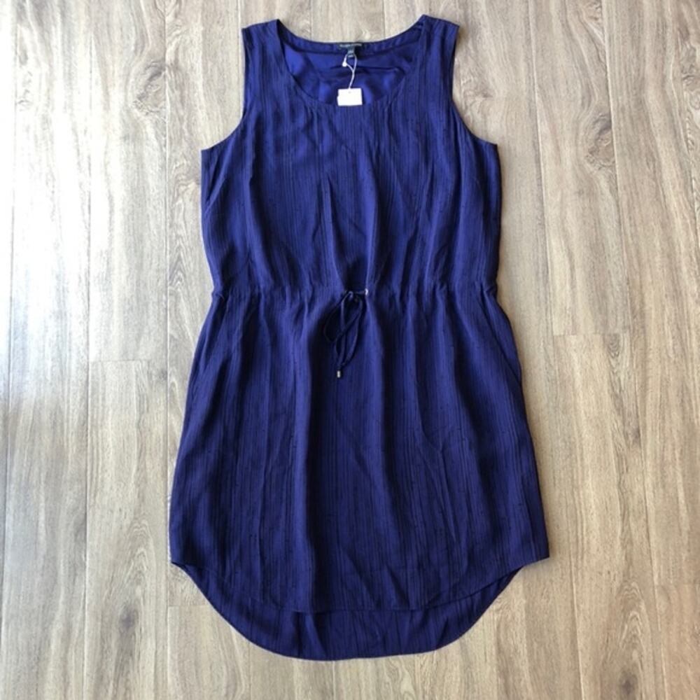 NWT Eileen Fisher XL Shima Printed Silk Crepe Scoop Neck Blouson Dress - Picture 4 of 9
